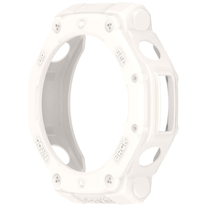 For Amazfit T-Rex3 Armor Hollow TPU Half Coverage Watch Case(Ivory White) by buy2fix