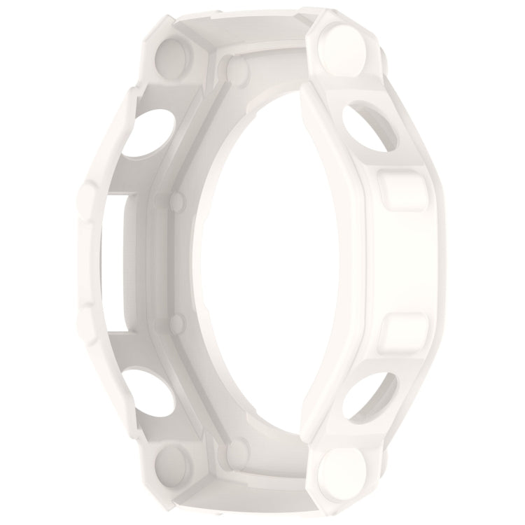 For Amazfit T-Rex3 Armor Hollow TPU Half Coverage Watch Case(Ivory White) by buy2fix