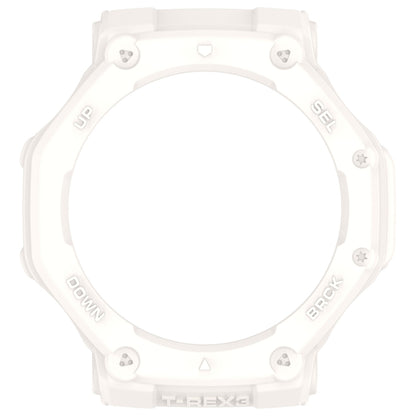 For Amazfit T-Rex3 Armor Hollow TPU Half Coverage Watch Case(Ivory White) by buy2fix