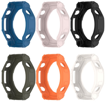 For Amazfit T-Rex3 Armor Hollow TPU Half Coverage Watch Case(Light Pink) by buy2fix