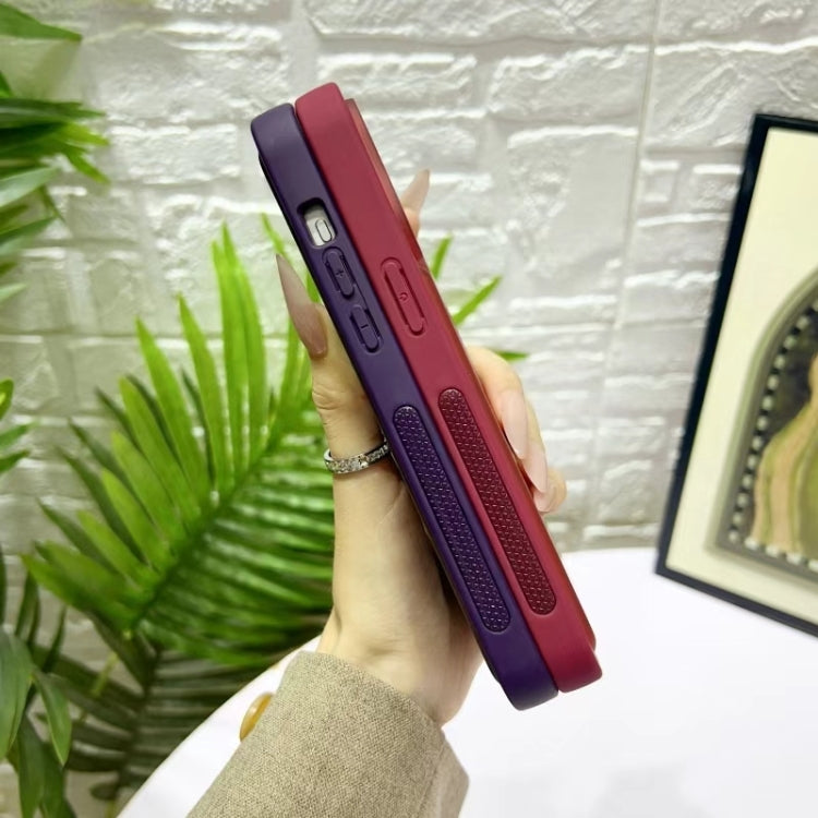 For iPhone 16 Plus Bread 3 in 1 MagSafe Acrylic Hybrid Silicone Phone Case(Dark Purple) by buy2fix