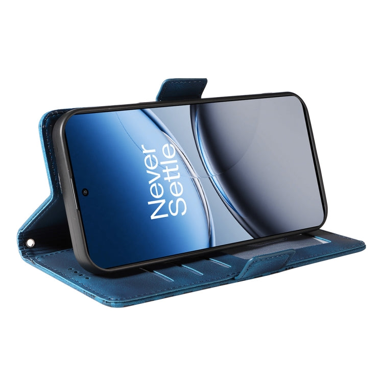 For OnePlus Nord 4 ENKAY Embossed Rhombus Starry Leather Phone Case with Screen Film(Black) by ENKAY