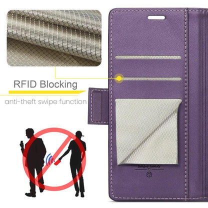 For Samsung Galaxy Z Fold7 CaseMe 023 Butterfly Buckle Litchi Texture RFID Anti-theft Leather Phone Case(Purple) - Galaxy Z Fold7 5G Cases by CaseMe | Online Shopping UK | buy2fix
