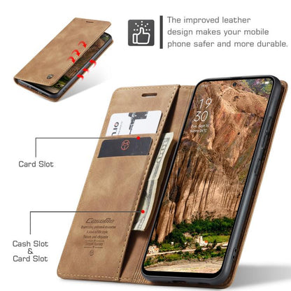 For OPPO Reno12 5G Global CaseMe 013 Multifunctional Horizontal Flip Leather Phone Case(Brown) by CaseMe