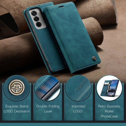 For OPPO Reno12 5G Global CaseMe 013 Multifunctional Horizontal Flip Leather Phone Case(Blue) - Reno12 Cases by CaseMe | Online Shopping UK | buy2fix