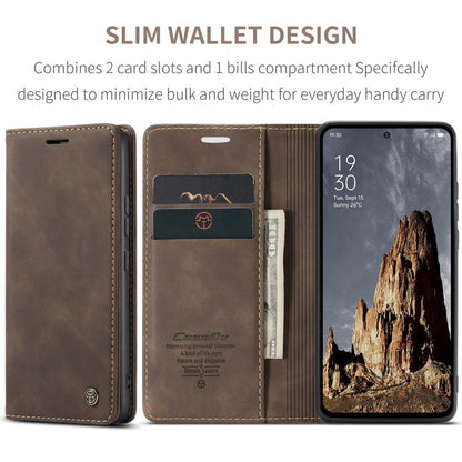 For OPPO Reno12 Pro 5G Global CaseMe 013 Multifunctional Horizontal Flip Leather Phone Case(Coffee) by CaseMe