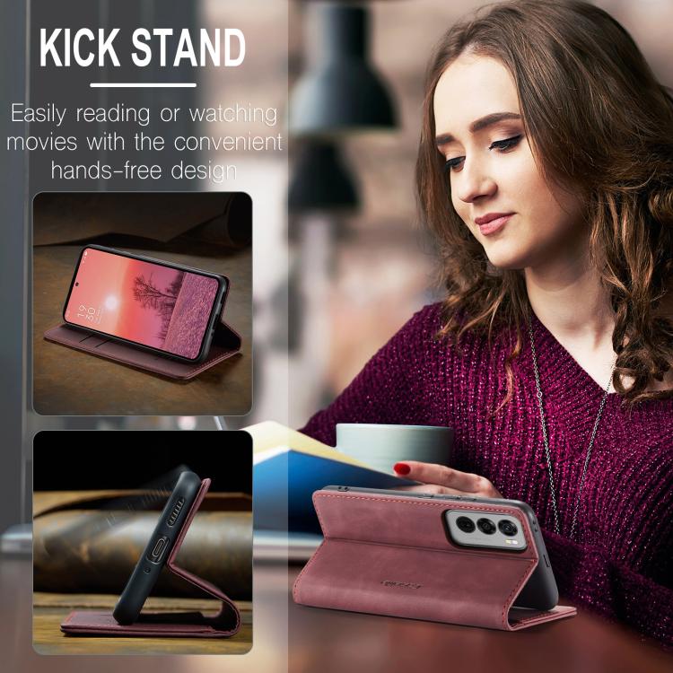 For OPPO Reno12 Pro 5G Global CaseMe 013 Multifunctional Horizontal Flip Leather Phone Case(Red) by CaseMe