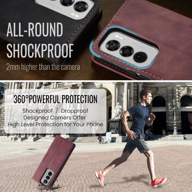 For OPPO Reno12 Pro 5G Global CaseMe 013 Multifunctional Horizontal Flip Leather Phone Case(Red) by CaseMe