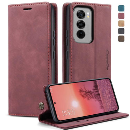 For OPPO Reno12 Pro 5G Global CaseMe 013 Multifunctional Horizontal Flip Leather Phone Case(Red) by CaseMe