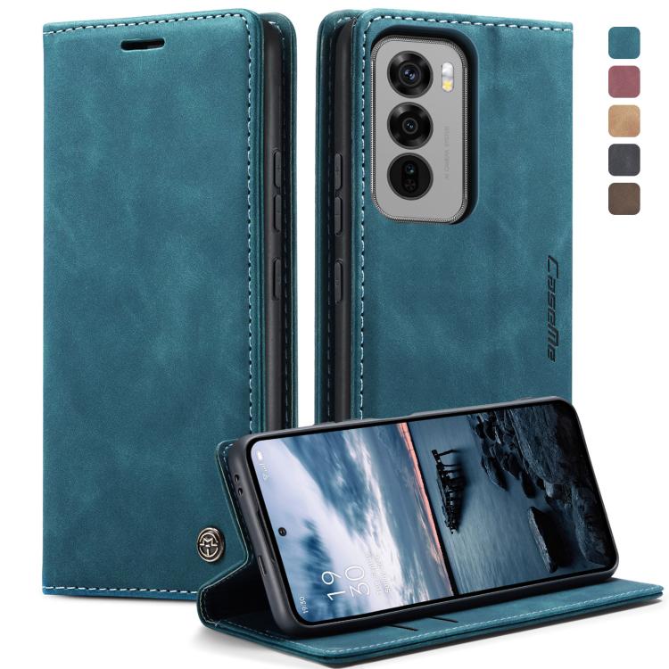 For OPPO Reno12 Pro 5G Global CaseMe 013 Multifunctional Horizontal Flip Leather Phone Case(Blue) by CaseMe