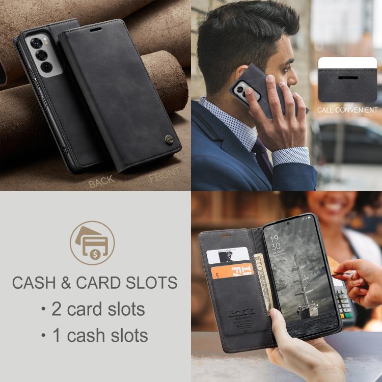 For OPPO Reno12 Pro 5G Global CaseMe 013 Multifunctional Horizontal Flip Leather Phone Case(Black) by CaseMe