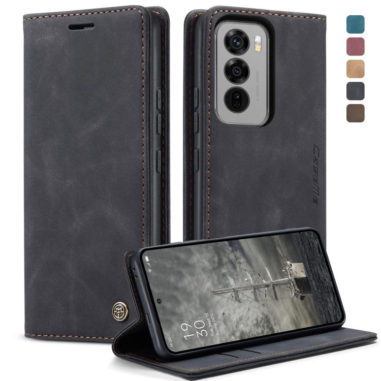 For OPPO Reno12 Pro 5G Global CaseMe 013 Multifunctional Horizontal Flip Leather Phone Case(Black) by CaseMe