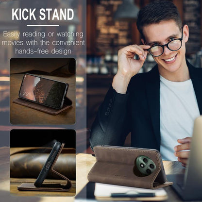 For OPPO Reno12 F /12 FS 5G CaseMe 013 Multifunctional Horizontal Flip Leather Phone Case(Coffee) by CaseMe