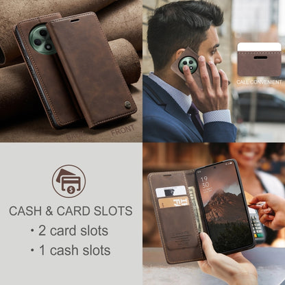For OPPO Reno12 F /12 FS 5G CaseMe 013 Multifunctional Horizontal Flip Leather Phone Case(Coffee) by CaseMe