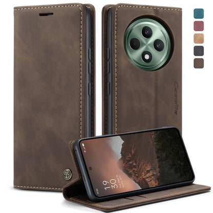 For OPPO Reno12 F /12 FS 5G CaseMe 013 Multifunctional Horizontal Flip Leather Phone Case(Coffee) by CaseMe