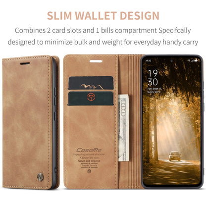 For OPPO Reno12 F /12 FS 5G CaseMe 013 Multifunctional Horizontal Flip Leather Phone Case(Brown) by CaseMe