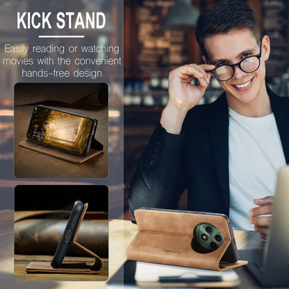 For OPPO Reno12 F /12 FS 5G CaseMe 013 Multifunctional Horizontal Flip Leather Phone Case(Brown) by CaseMe