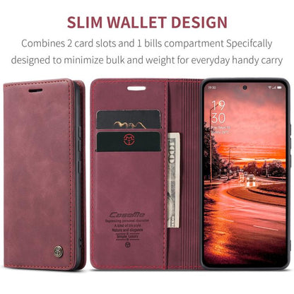 For OPPO Reno12 F /12 FS 5G CaseMe 013 Multifunctional Horizontal Flip Leather Phone Case(Red) by CaseMe