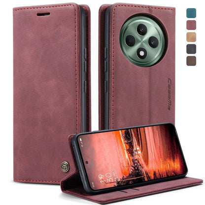 For OPPO Reno12 F /12 FS 5G CaseMe 013 Multifunctional Horizontal Flip Leather Phone Case(Red) by CaseMe