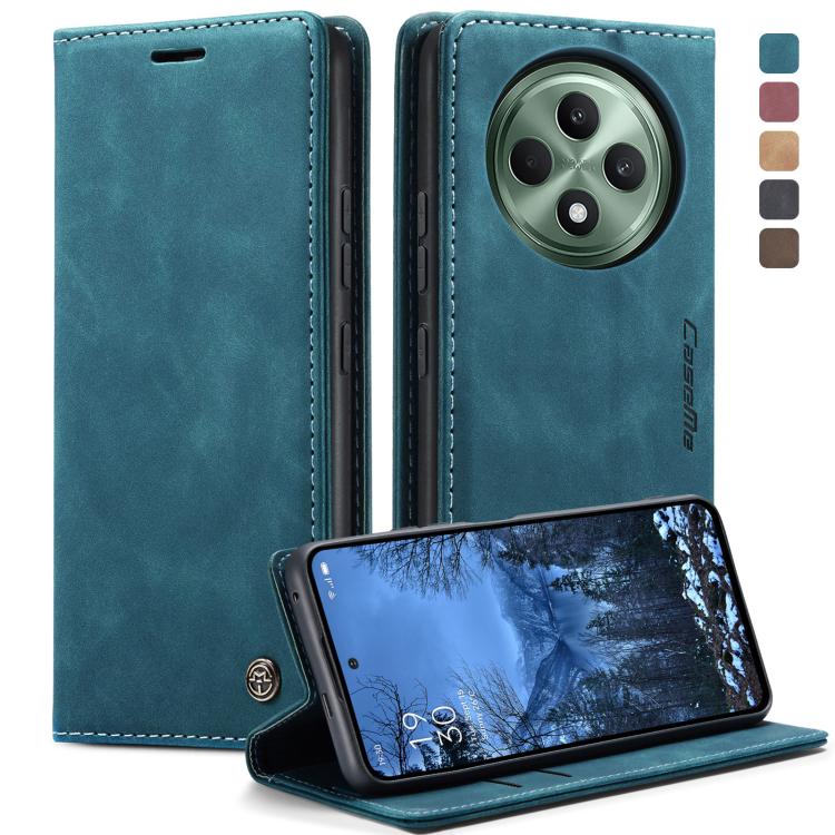 For OPPO Reno12 F /12 FS 5G CaseMe 013 Multifunctional Horizontal Flip Leather Phone Case(Blue) by CaseMe