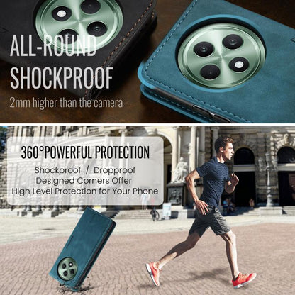 For OPPO Reno12 F /12 FS 5G CaseMe 013 Multifunctional Horizontal Flip Leather Phone Case(Blue) by CaseMe