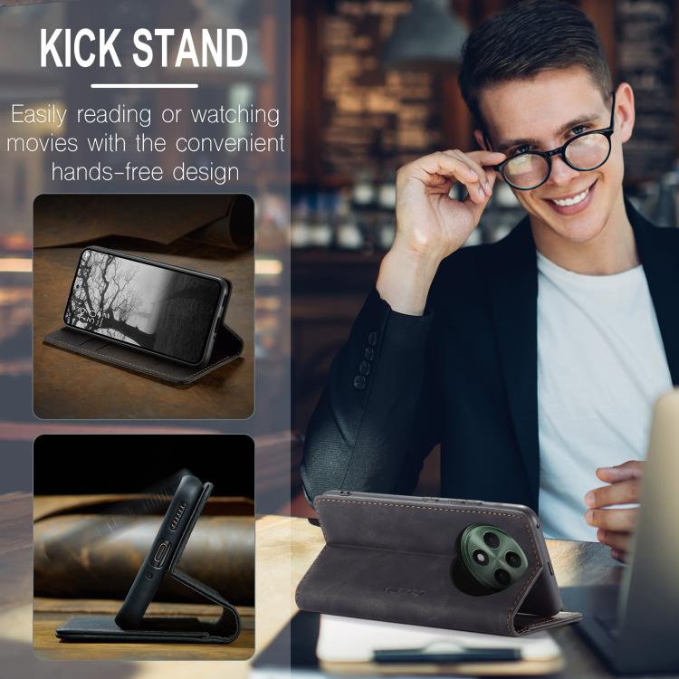 For OPPO Reno12 F /12 FS 5G CaseMe 013 Multifunctional Horizontal Flip Leather Phone Case(Black) by CaseMe