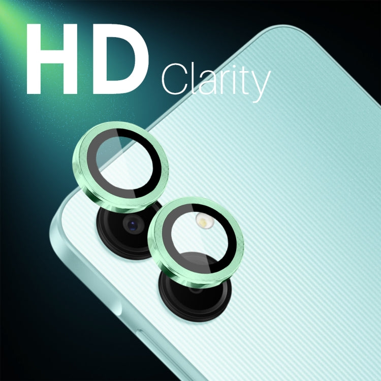 For Samsung Galaxy A06 4G NORTHJO Camera Lens Protector CD Metal Ring Tempered Glass Film(Green) - Galaxy Tempered Glass by NORTHJO | Online Shopping UK | buy2fix