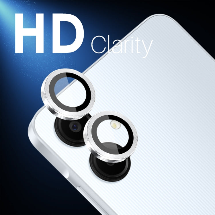 For Samsung Galaxy A06 4G NORTHJO Camera Lens Protector CD Metal Ring Tempered Glass Film(Silver) - Galaxy Tempered Glass by NORTHJO | Online Shopping UK | buy2fix