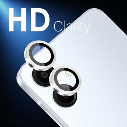 For Samsung Galaxy A06 4G NORTHJO Camera Lens Protector CD Metal Ring Tempered Glass Film(Silver) - Galaxy Tempered Glass by NORTHJO | Online Shopping UK | buy2fix