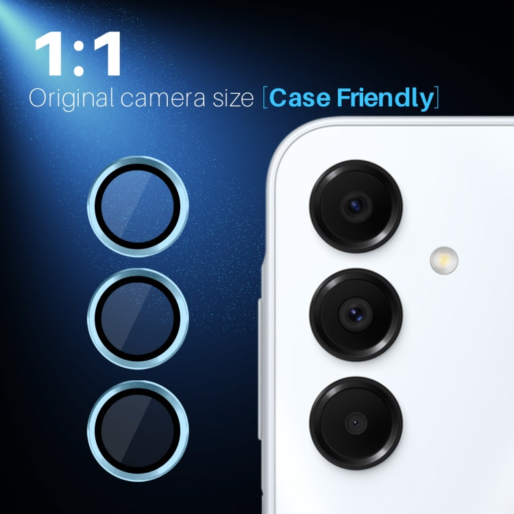 For Samsung Galaxy A16 5G NORTHJO Camera Lens Protector CD Metal Ring Tempered Glass Film(Blue) - Galaxy Tempered Glass by NORTHJO | Online Shopping UK | buy2fix