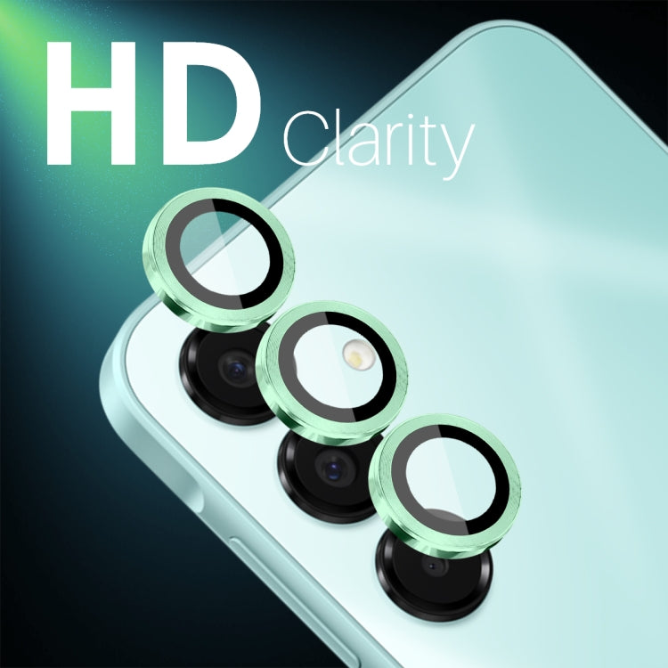 For Samsung Galaxy A16 5G NORTHJO Camera Lens Protector CD Metal Ring Tempered Glass Film(Green) - Galaxy Tempered Glass by NORTHJO | Online Shopping UK | buy2fix