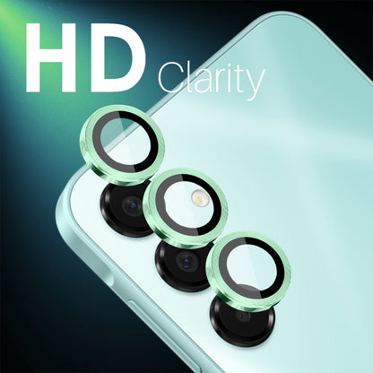 For Samsung Galaxy A16 5G NORTHJO Camera Lens Protector CD Metal Ring Tempered Glass Film(Green) - Galaxy Tempered Glass by NORTHJO | Online Shopping UK | buy2fix