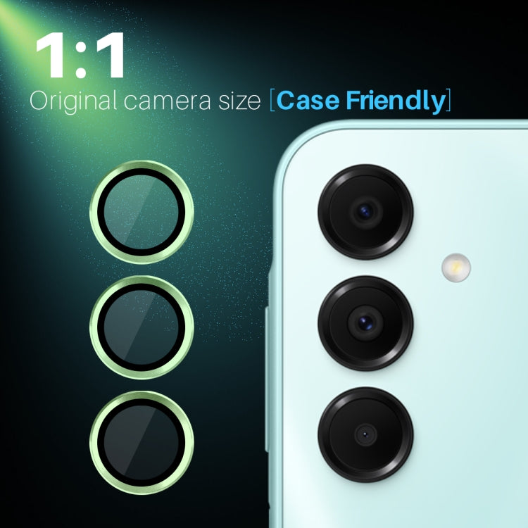 For Samsung Galaxy A16 5G NORTHJO Camera Lens Protector CD Metal Ring Tempered Glass Film(Green) - Galaxy Tempered Glass by NORTHJO | Online Shopping UK | buy2fix