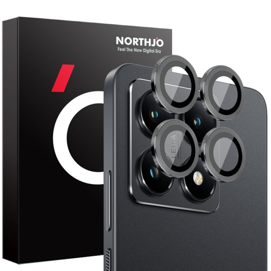 For Xiaomi 14T 5G NORTHJO Camera Lens Protector CD Metal Ring Tempered Glass Film(Black) -  by NORTHJO | Online Shopping UK | buy2fix