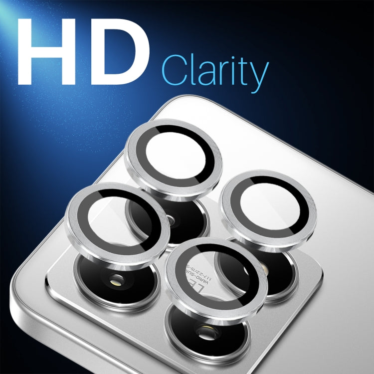 For Xiaomi 14T 5G NORTHJO Camera Lens Protector CD Metal Ring Tempered Glass Film(Silver) -  by NORTHJO | Online Shopping UK | buy2fix