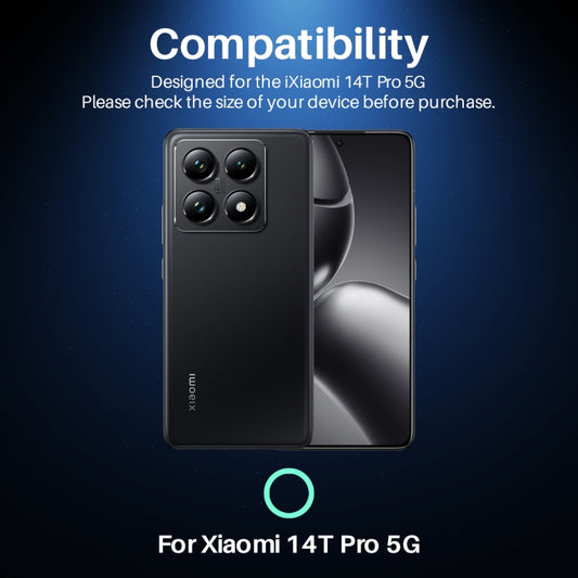 For Xiaomi 14T Pro 5G NORTHJO Camera Lens Protector CD Metal Ring Tempered Glass Film(Black) -  by NORTHJO | Online Shopping UK | buy2fix