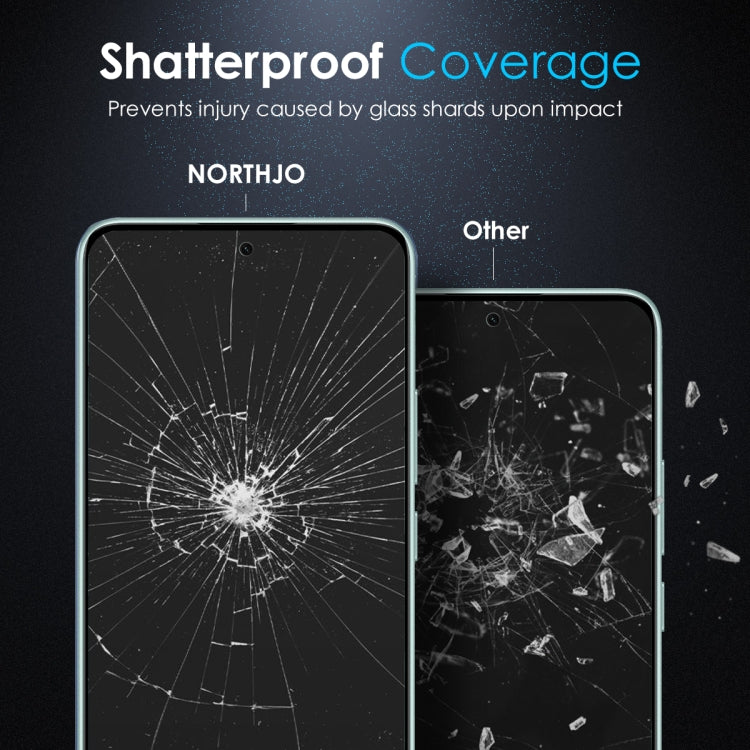 For Xiaomi Redmi Note 14 5G NORTHJO A++ Screen Full Glue Silk Printing Tempered Glass Film - Note 14 Tempered Glass by NORTHJO | Online Shopping UK | buy2fix