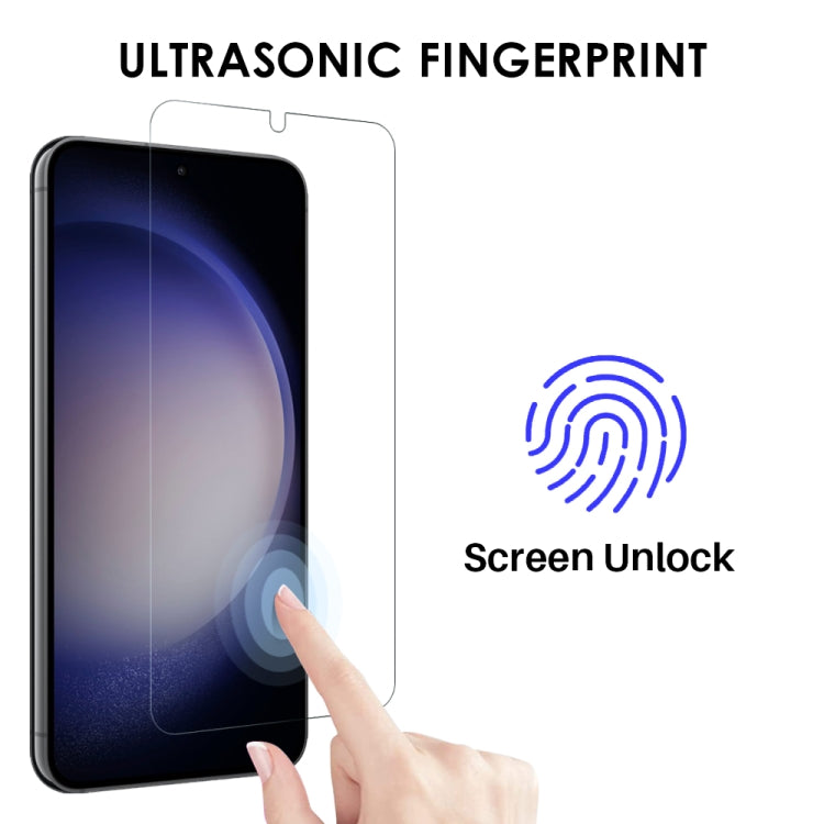 For Samsung Galaxy S23+ 5G NORTHJO TPU Case with Screen and Lens Film, Support Fingerprint Unlock(Transparent) - Galaxy S23+ 5G Cases by NORTHJO | Online Shopping UK | buy2fix