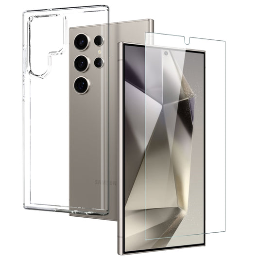 For Samsung Galaxy S24 Ultra 5G NORTHJO TPU Case with Screen Film, Support Fingerprint Unlock(Transparent) - Galaxy S24 Ultra 5G Cases by NORTHJO | Online Shopping UK | buy2fix