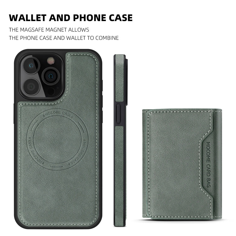 For iPhone 11 Shield Multi-functional MagSafe Card Bag Phone Case(Green) - iPhone 11 Cases by buy2fix | Online Shopping UK | buy2fix