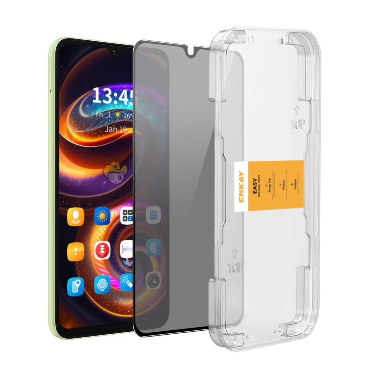 For Xiaomi Redmi 14R / 14C ENKAY Easy Install Anti-peeping Privacy Tempered Glass Film - 14C Tempered Glass by ENKAY | Online Shopping UK | buy2fix