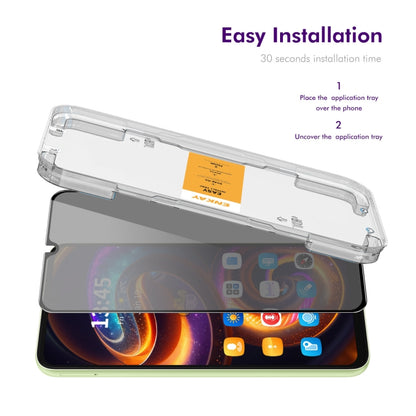 For Xiaomi Redmi 14R / 14C ENKAY Easy Install Anti-peeping Privacy Tempered Glass Film - 14C Tempered Glass by ENKAY | Online Shopping UK | buy2fix