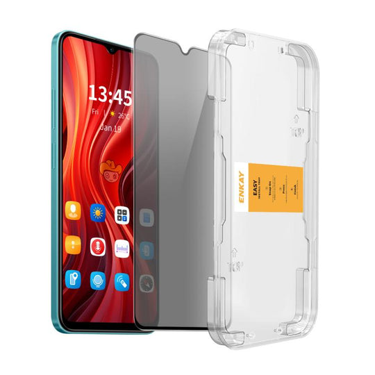 For Redmi A4 5G ENKAY Easy Install Anti-peeping Privacy Tempered Glass Film