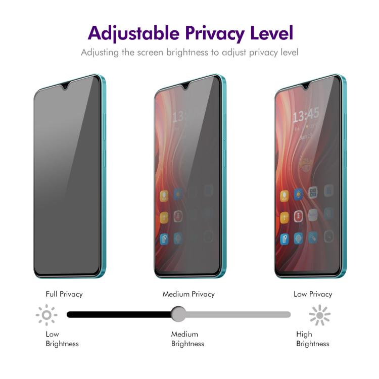 For Redmi A4 5G ENKAY Easy Install Anti-peeping Privacy Tempered Glass Film -  by ENKAY | Online Shopping UK | buy2fix