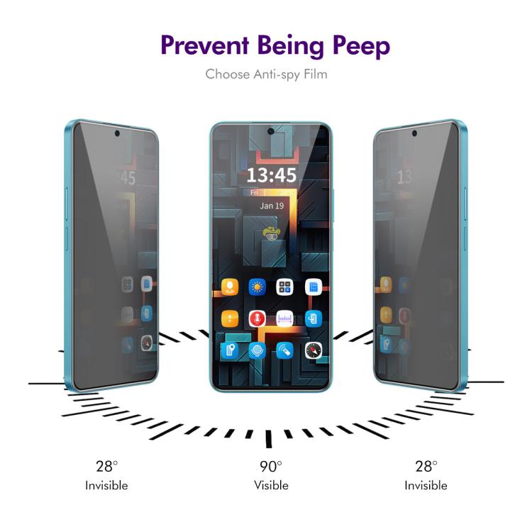 For Redmi Note 14 5G ENKAY Easy Install Anti-peeping Privacy Tempered Glass Film -  by ENKAY | Online Shopping UK | buy2fix