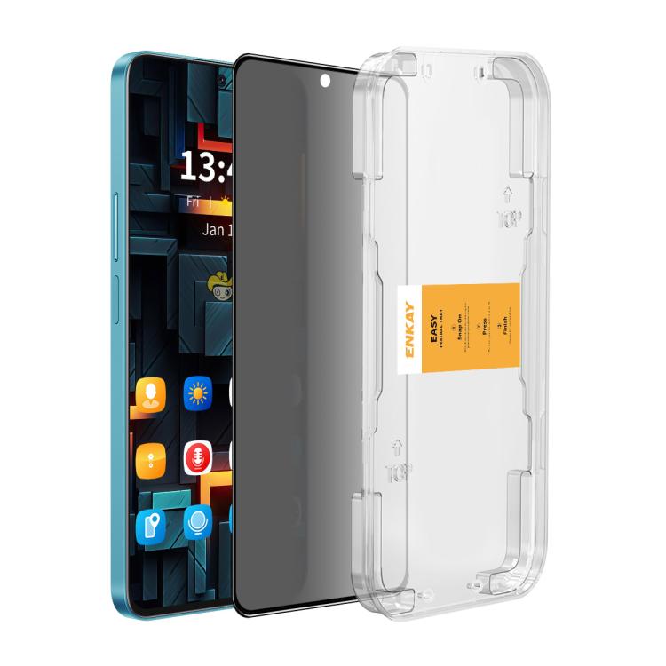 For Xiaomi Poco M7 Pro 5G ENKAY Easy Install Anti-peeping Privacy Tempered Glass Film -  by ENKAY | Online Shopping UK | buy2fix