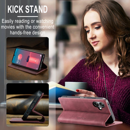 For Samsung Galaxy A07 / A06 CaseMe 013 Multifunctional Horizontal Flip Leather Phone Case(Red) by CaseMe