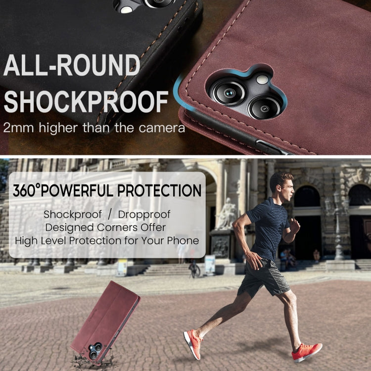 For Samsung Galaxy A07 / A06 CaseMe 013 Multifunctional Horizontal Flip Leather Phone Case(Red) by CaseMe