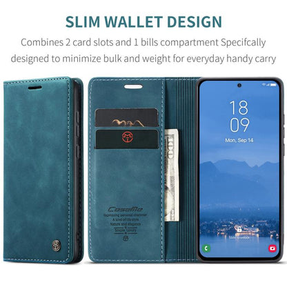 For Samsung Galaxy S25+ 5G CaseMe 013 Multifunctional Horizontal Flip Leather Phone Case(Blue) - Galaxy S25+ 5G Cases by CaseMe | Online Shopping UK | buy2fix