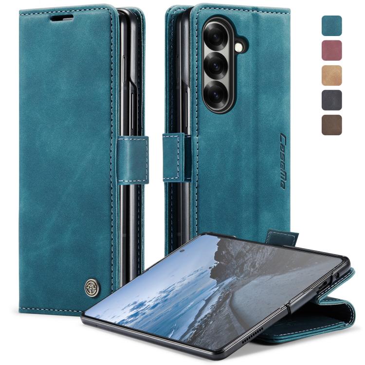 For Samsung Galaxy Z Fold7 CaseMe 013 Multifunctional Horizontal Flip Leather Phone Case(Blue) - Galaxy Z Fold7 5G Cases by CaseMe | Online Shopping UK | buy2fix